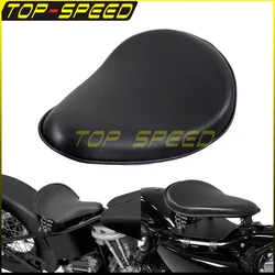 Motorcycle Solo Seat Cover Vintage Solo Saddle Seat Spring Driver Seat Cushion For Harley Chopper Bobber Sportster Cafe Racer