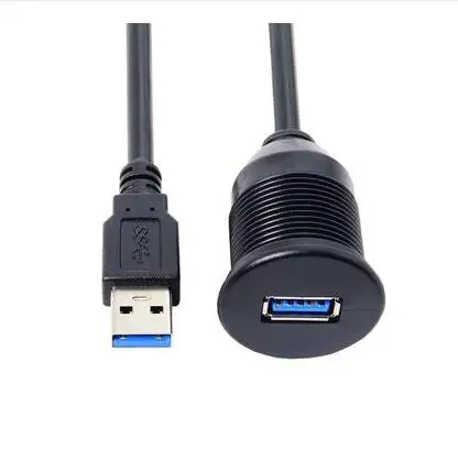 Adaptateur USB 3.0 S6 Étanche, Montage Encastré, Carte Prada, Port saupoudrer, Câble d'Extension Mâle à Femelle pour Voiture, Moto, Livraison Directe