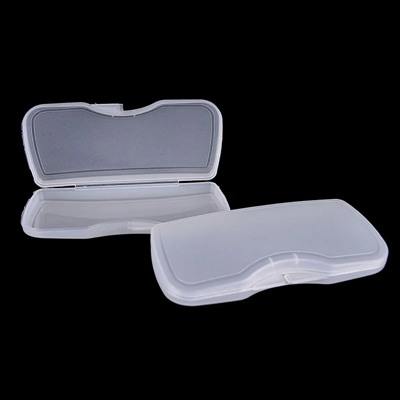 1pc PVC Plastic Durable Transparent Matte Polarized Clip Sunglasses Glasses Case Hard Box Eyewear Accessories