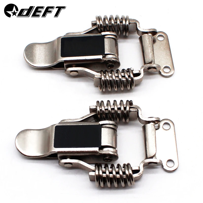 DEFT 2Pcs Bumper Durable Security Hook Quick Release Fasteners Lock Clip Kit for Racing Car Accessories Truck Hood Clip Hasp