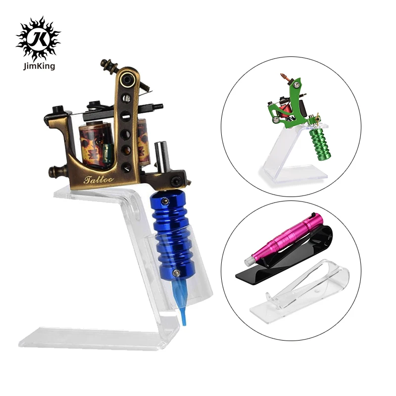 

Acrylic Tattoo Pen Display Stand Tattoo Machine Gun Holder Rack Rest Support Organizer Tattoo Art Permanent Make Up Accessories