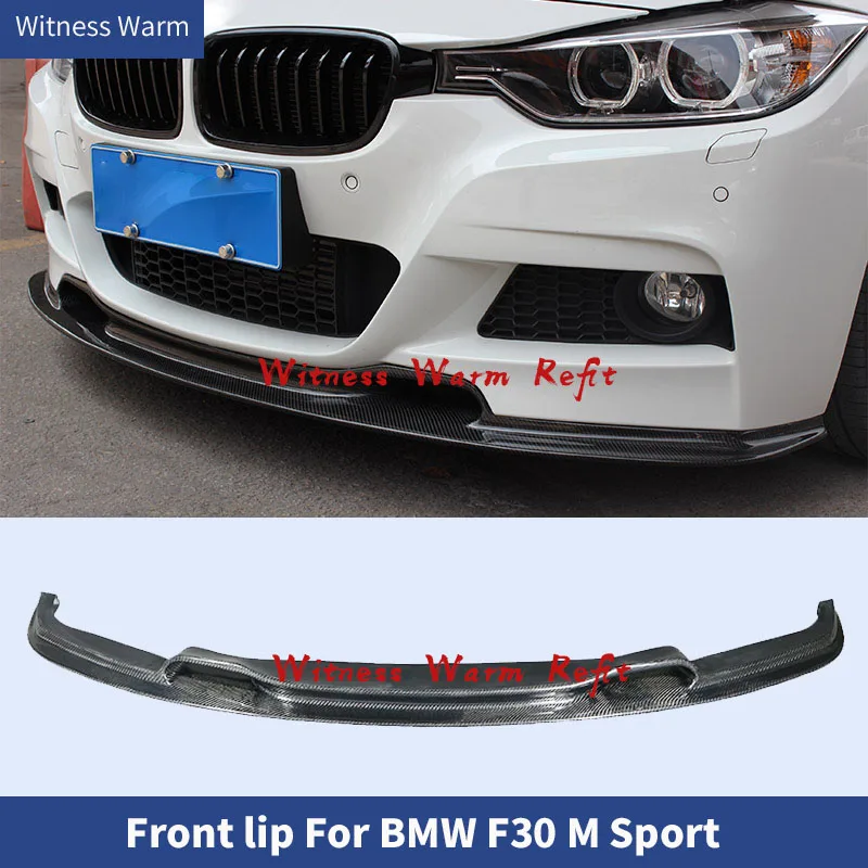 Front Shovel Carbon Fiber / Frp Front Bumper Lip Splitter for Bmw F30 3 Series M-tech Sport Bumper 2012 2013 2014 2015 2016 2017