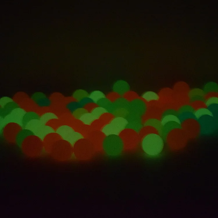 10pcs Glow In The Dark Pinata Filling Colorful Mixed Bouncy Ball  Creative Durable Elastic Luminous Rubber Jumping Balls