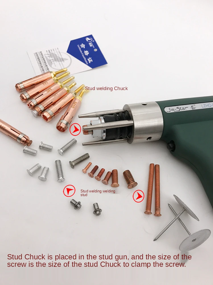 20Pcs/lot Stud Welding Machine Parts Screw Welder Gun Collet Pure Copper Free Shipping