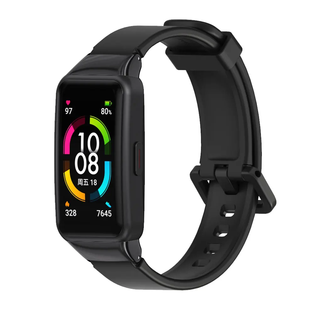Pulseiras para huawei honor band 6 pulseira inteligente pulseira de substituição pulseira de relógio para huawei banda 6
