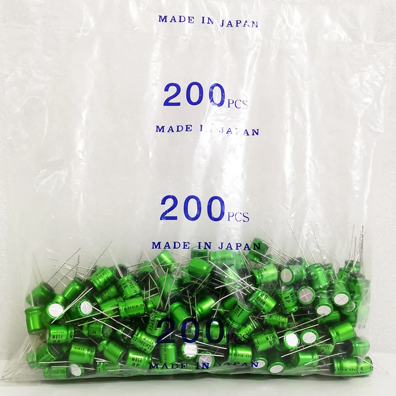 100% Nguyên Bản Hifi Muse ES Electrodeless BP Xanh Điện Phân Tụ Điện 10 UF 50V