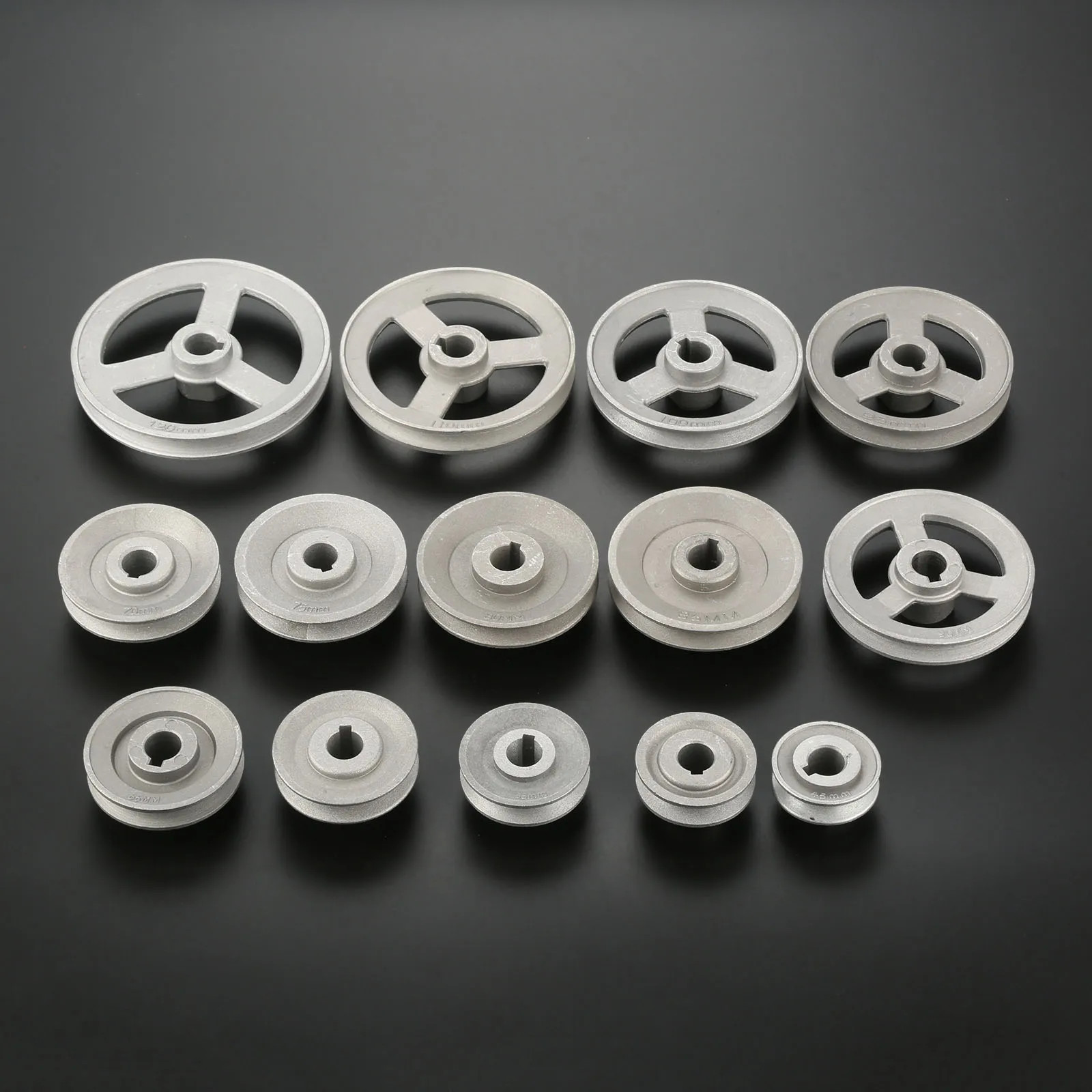 Industrial Sewing Machine Timming Transfer Wheel Pulley Belt Wheels Metal Sewing Part 45mm-120mm Solid/Hollow Aluminum 14 sizes