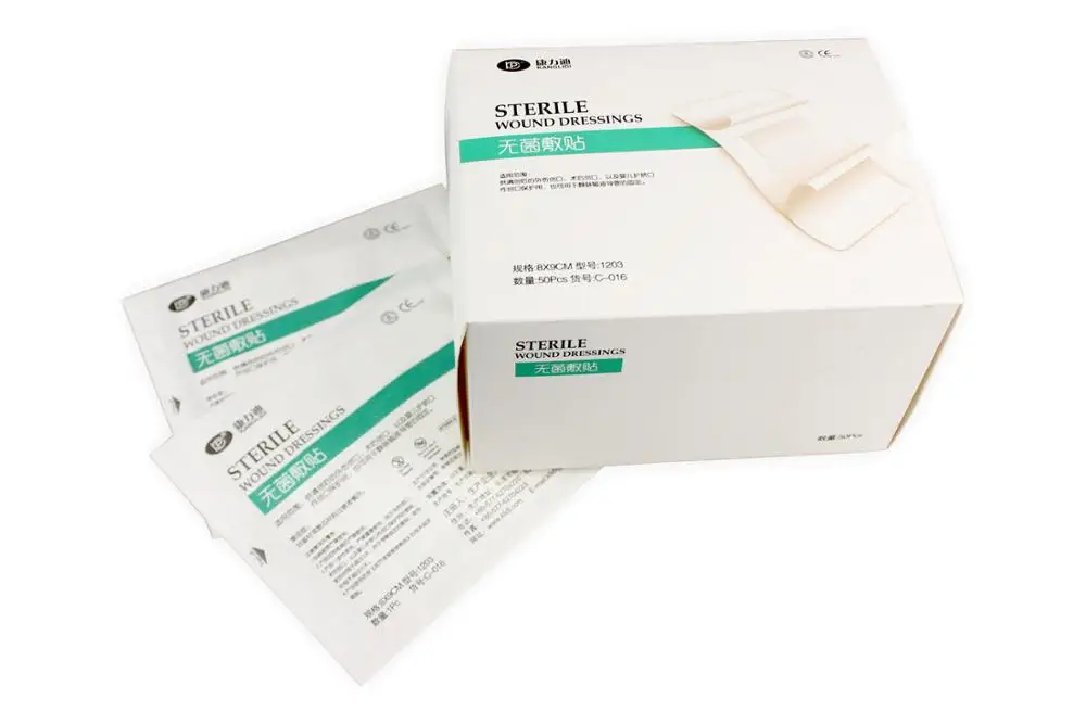 Sterile application large medical wound dressing after operation wound dressing wound self-adhesive paper Band aid Gauze block