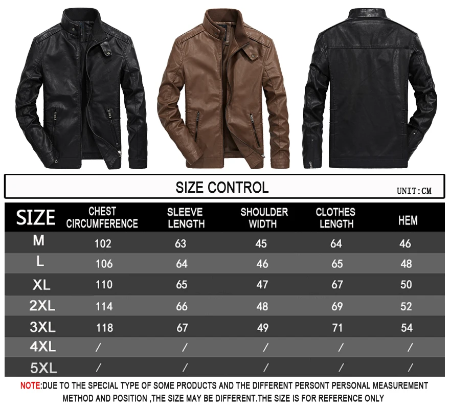 Men's autumn and winter new men's PU leather jacket short stand-up collar youth motorcycle leather jacket