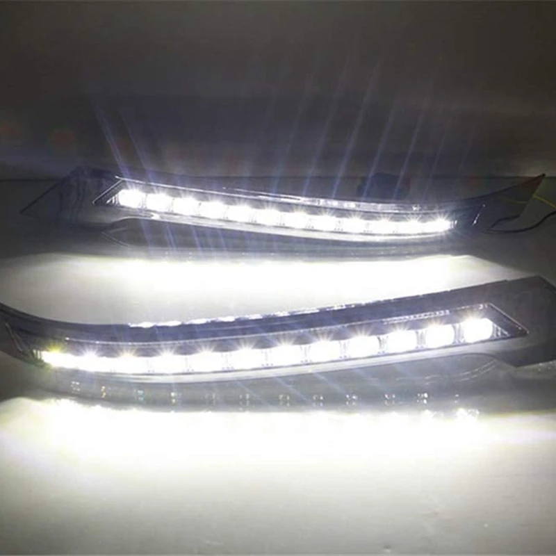 1 para dla Toyota Vellfire 2008 2009 2010 2011Car LED DRL światła dzienne światło dzienne włącz sygnał wodoodporny