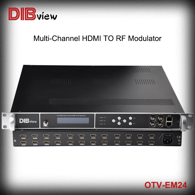 

OTV-EM24 Multi-channel HD H.264 Encoder With Up to 24 Channels HDMI Input to DVBC T/ATSC/ISDB-T/Tb RF Output Modulator