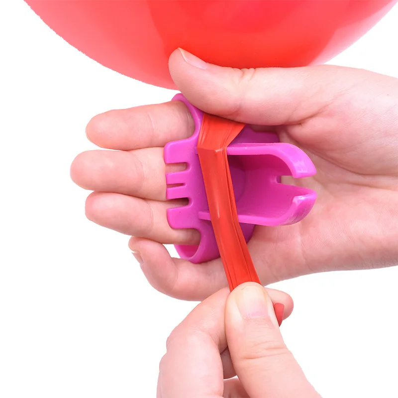 2/5 قطعة بالون الغزل أداة اللاتكس بالون كليب السحابة بسهولة سريعة ربط البلاستيك أدوات ل عيد ميلاد الزفاف حزب اكسسوارات