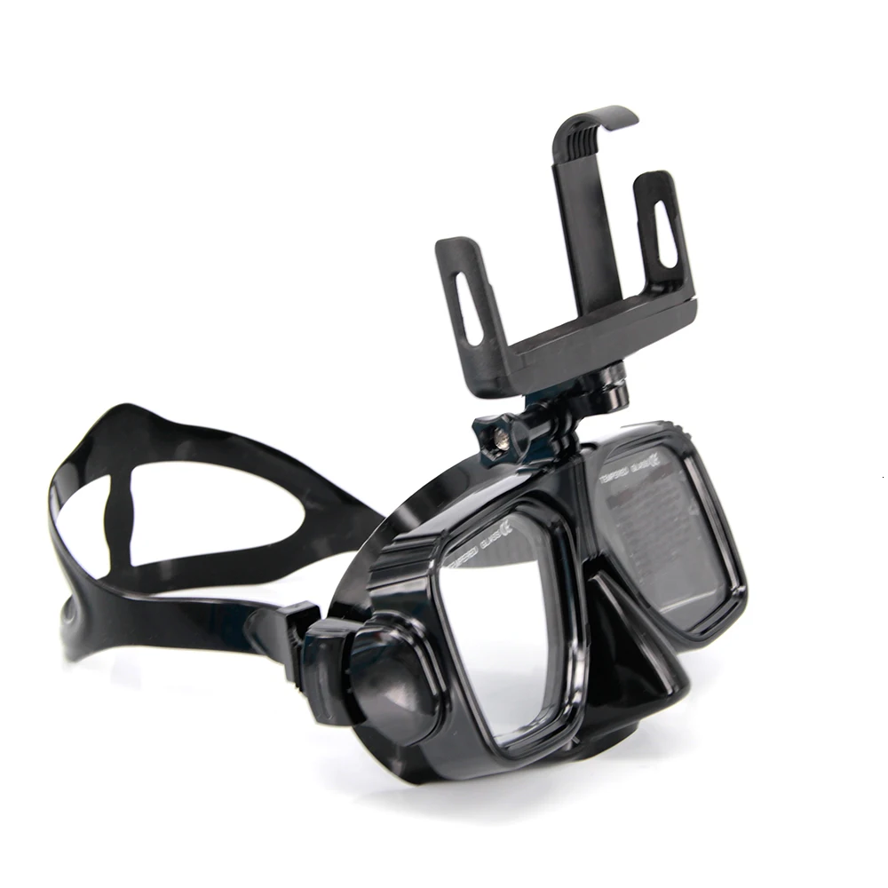 Diving Mask For Iphone Samsung Huawei Xiaomi Smartphone With Universal Phone Clip Holder For Snorkeling Photography Accessories