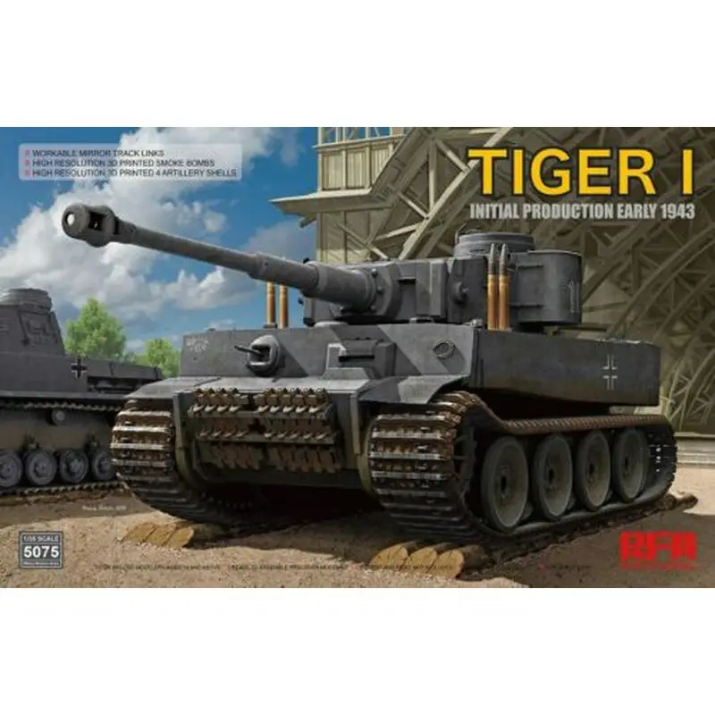 RYEFIELD MODEL RFM RM-5075 1/35 Tiger I Initial Production Early 1943 - Scale Model Kit