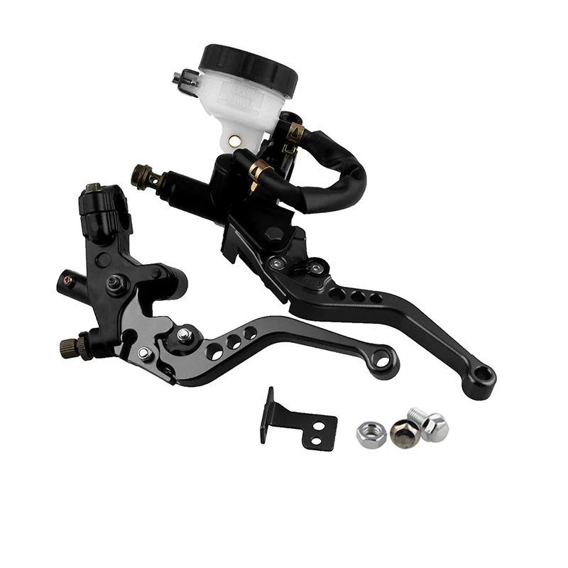 Motorcycles CNC 7/8 22mm Front Brake Clutch Master Cylinder Reservoir Levers Aluminum Alloy Motorcycle Handbrake