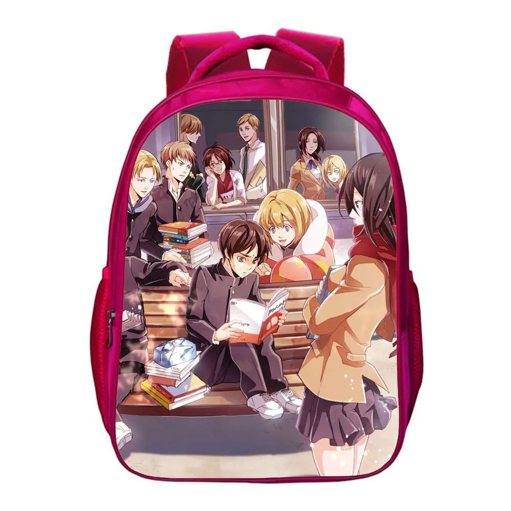 

Japanese Anime Attack on Titan Backpack Children School Backpacks for Teenage Girls Boys Book Bag Man woman Travel Bag Mochila