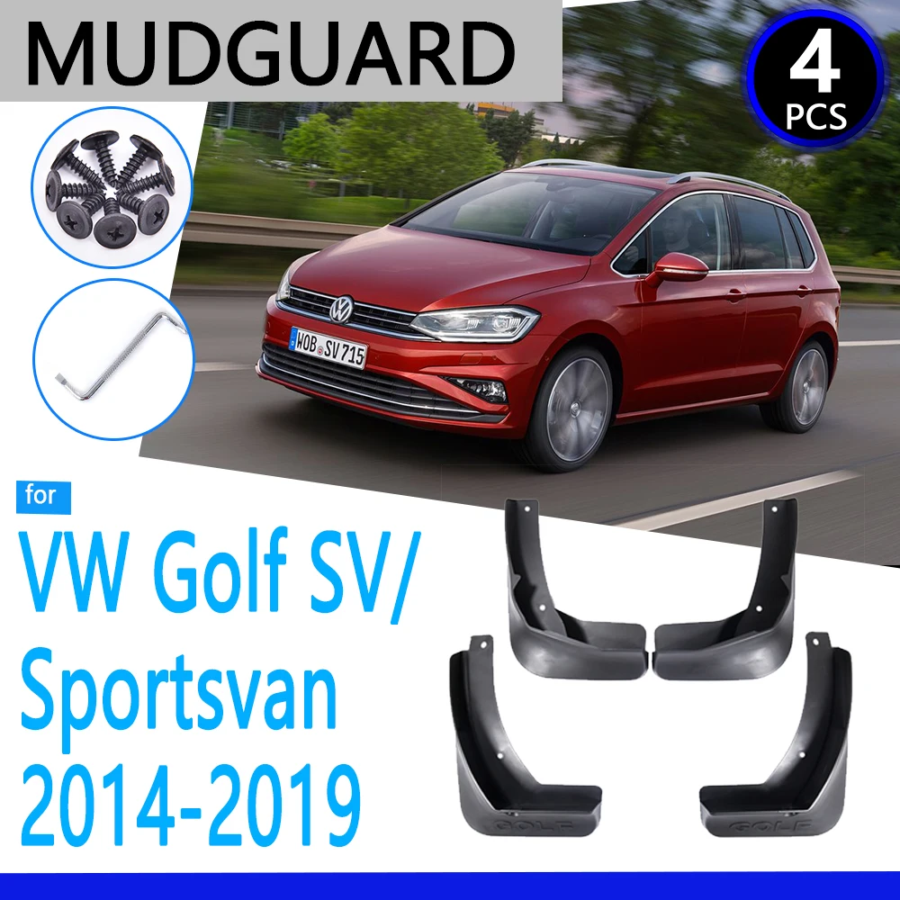 

Mudguards Fit for Volkswagen VW Golf Sportsvan SV 2014~2019 Mk7 2014~2019 Car Accessories Mudflap Fender Auto Replacement Parts