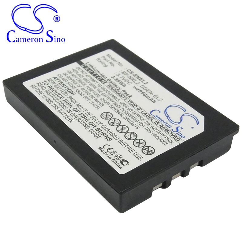 CameronSino Battery for NIKON Coolpix 2500 Coolpix 3500 Coolpix SQ fits NIKON 9904 BP-NKL2 DDEN-EL2 Digital camera Batteries