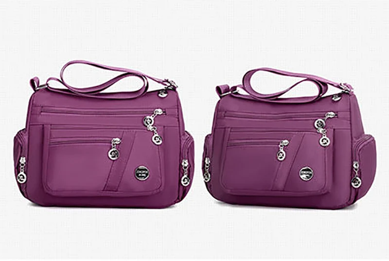 Große Kapazität Frauen Umhängetasche wasserdichte Tasche lässig Nylon Umhängetasche Geldbörse Handtasche leichte Reise Umhängetasche – Detail 26