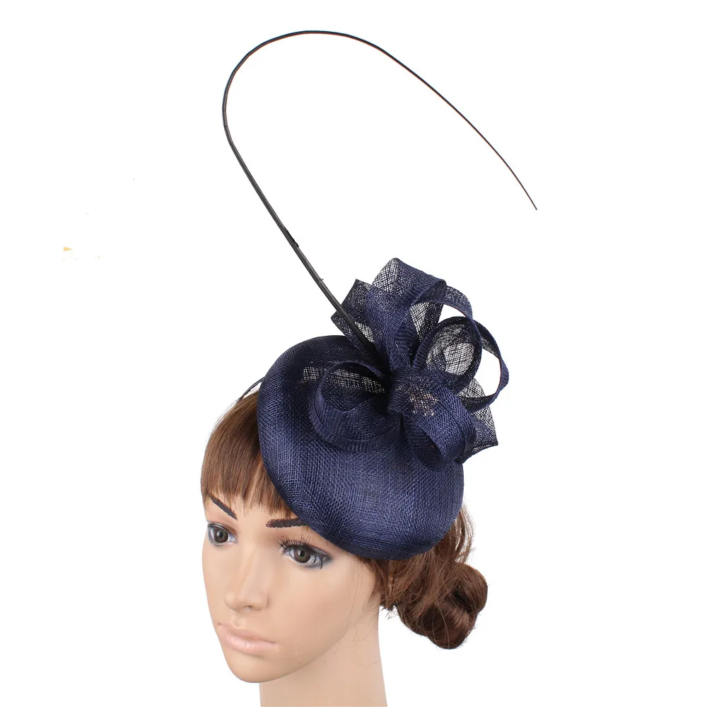 Fashion Fascinator Hats Classic Bridal Headpiece Wedding Headwear Occasion Hair Accessoires High Quality Multiple Color Sinamay