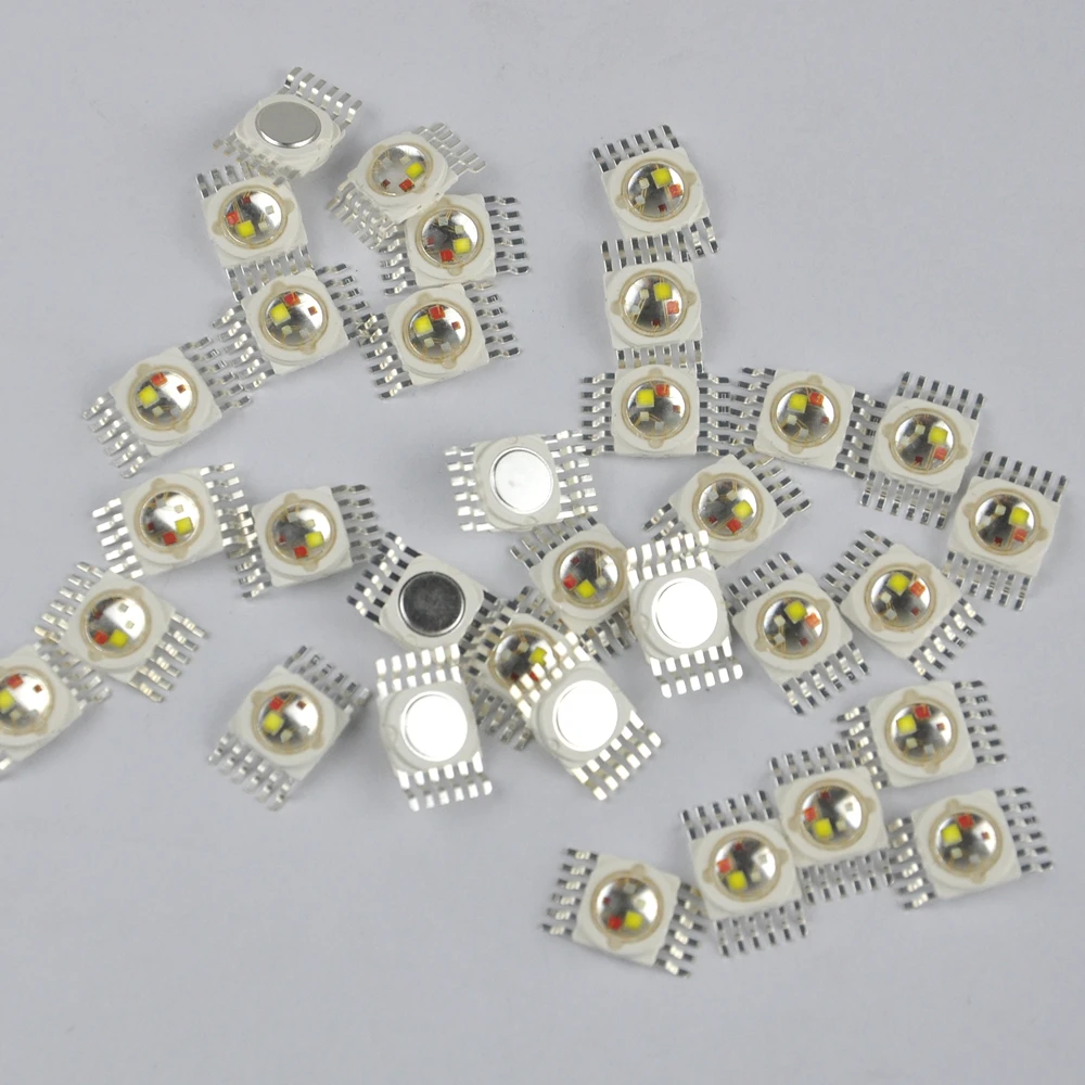 TIPTOP 20PCS/Pack High Power 15W RGBWA Led Lamp Beads 12 Pins LED Lamp Bead COB Chips Red Green Blue White Amber Stage Lighting