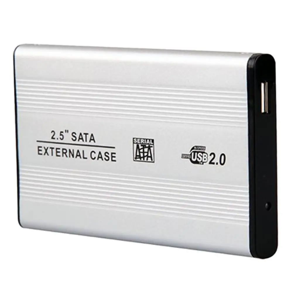 

Portable HDD Case USB 2.0 SATA Case 2.5 Inch Mobile External Hard Disk Drive HDD Enclosure with Packing bag