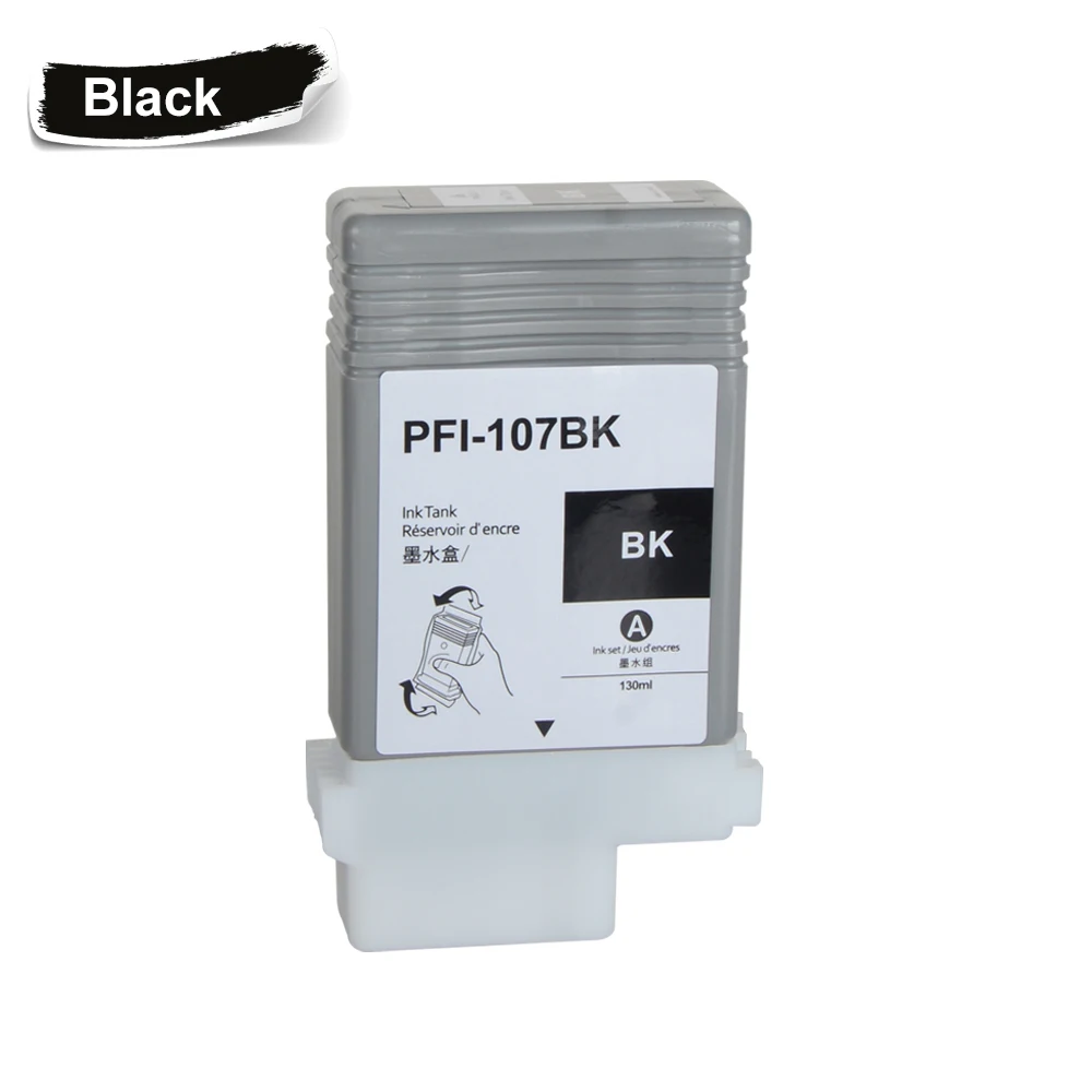 PFI-107 Compatible Ink Cartridge Pigment Replacement for Canon IPF670 IPF680 IPF685 IPF770 IPF780 IPF785 IPF-670 IPF-770  PFI107