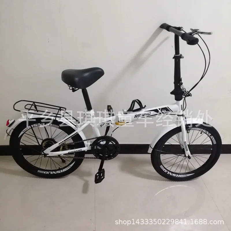 20 Inch Carbon Steel Frame Girl Front V-brake Rear Brake Folding Bike