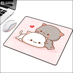 키보드 게임 마우스 패드 Xl 복숭아 떡 고양이 Pc 매트 Mausepad 게이머 러그 Cs Go Mousepad 애니메이션 마우스 매트 Xxl 컴퓨터 책상 카펫