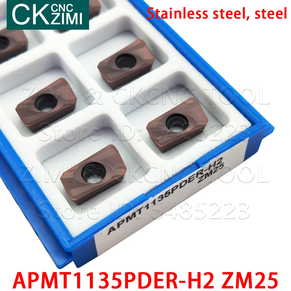 Fresadora de carboneto com ombro quadrado, ferramenta de torno para corte cnc com ponta quadrada de alta qualidade familiar, apmt 1135 pder
