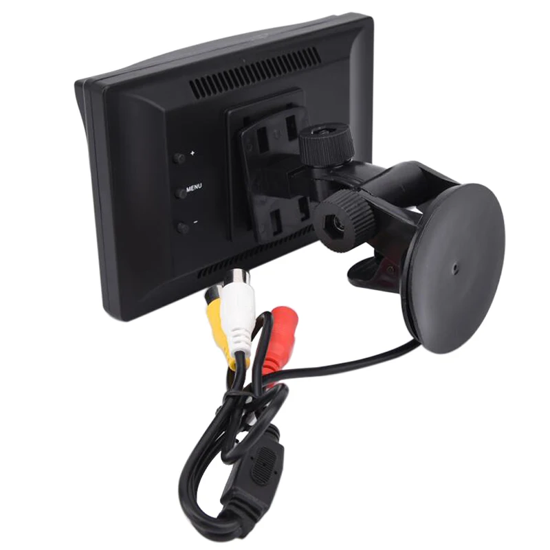 High resolution 5 inch TFT LCD Car Color HD Sucker Monitor Reverse Camera Car Security Monitor for Reverse Backup Parking Camera