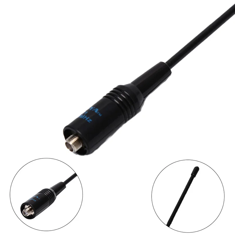 NA-771 SMA-أنثى ثنائي النطاق 10 واط هوائي ل Baofeng UV5R UV-82 SAUS الأسود