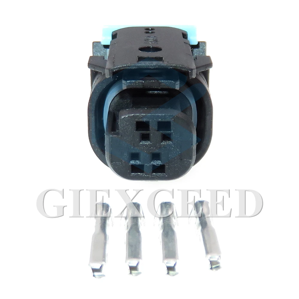 2 Sets 4 Pin Car Cable Connector 1718109-1 Auto External Handle Inductor Doorknob Socket AC Assembly For VW Audi 3C0973704