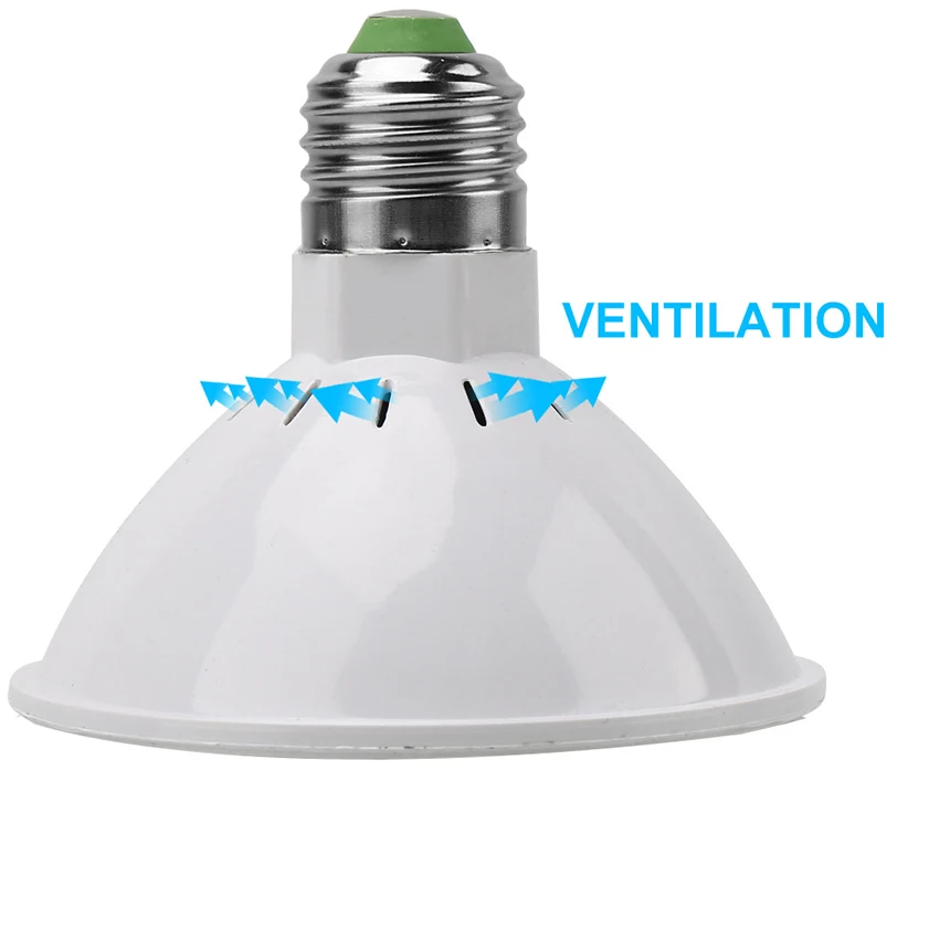 Lampu bohlam penumbuh LED 6W, lampu tanaman spektrum penuh E27 200 untuk tanaman dalam ruangan hidroponik, bunga, sayuran, rumah kaca