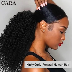 Queue de cheval brésilienne naturelle à clipser pour femmes noires, 3B, extensions de cheveux afro crépus et bouclés, Wstring de proximité