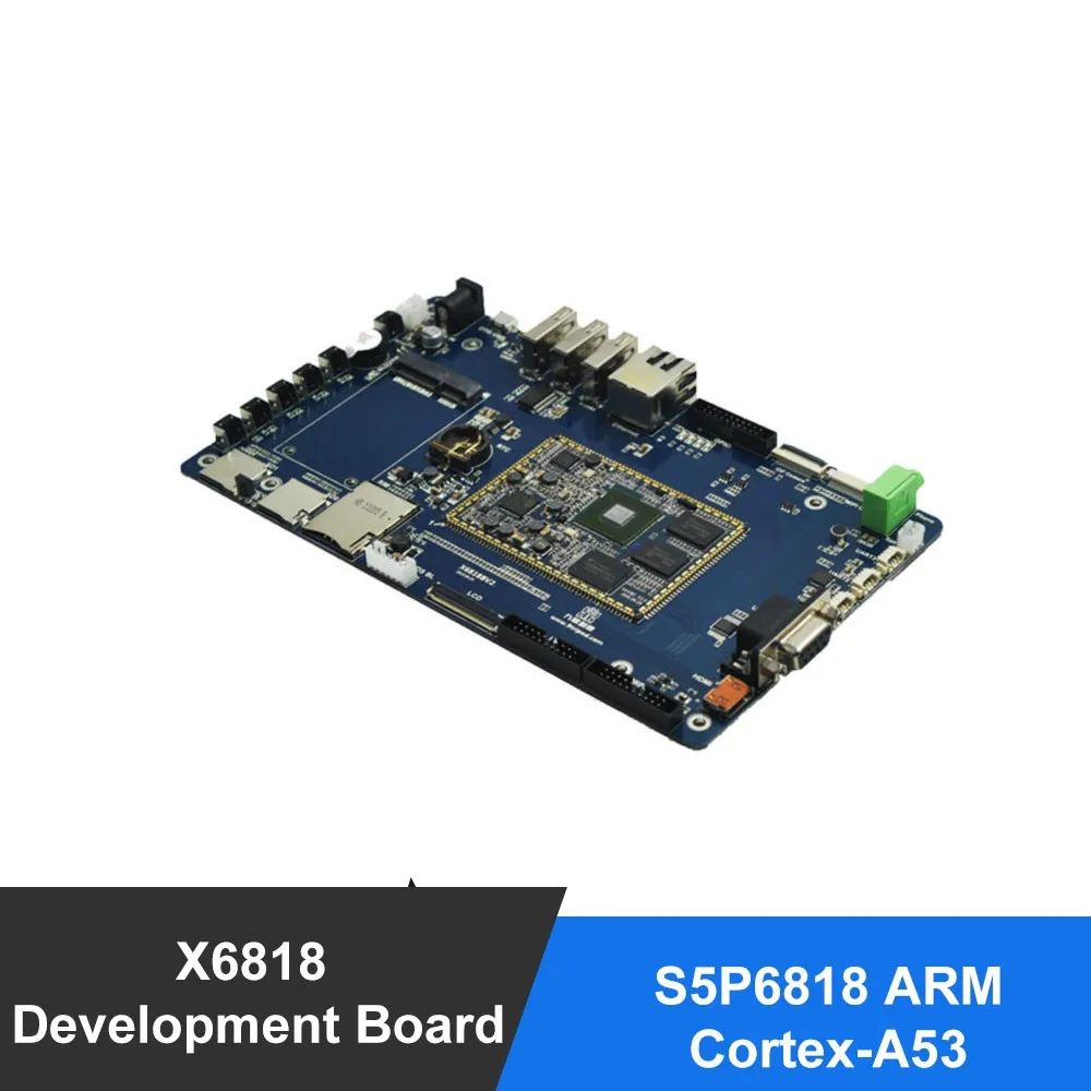 Carte de développement X6818 S5P6818 Cortex-A53 Octa Core 1G DDR3 8G EMMC + écran LCD capacitif 7 pouces android linux qt ubuntu