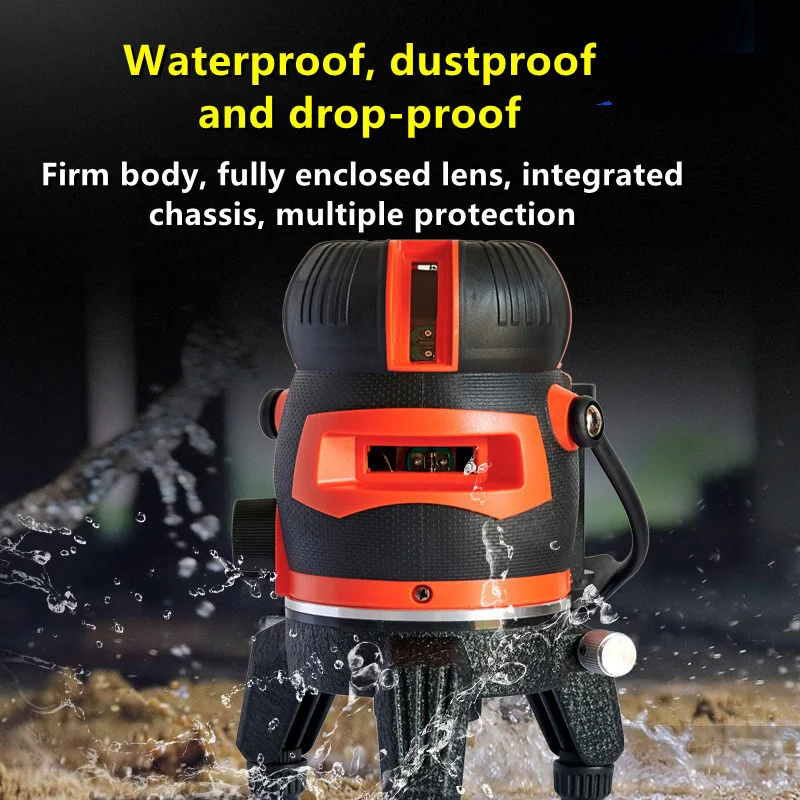 5 Lines Laser Level  Automatic Self Leveling 360 Rotatable Horizon&Vertical Blue Lasers Slim Beam for Home Renovation