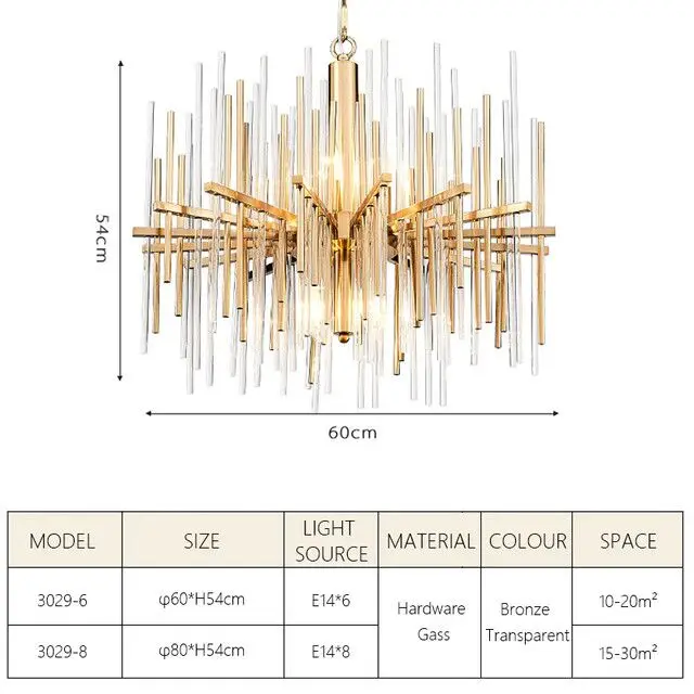 LED Crystal Chandelier Lights Modern Golden Round Lamp Stainless Steel Chain Chandeliers Lighting For Kitchen Restaurant Lights