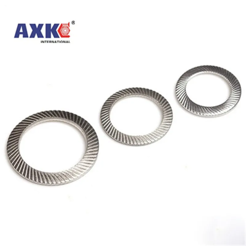 M2.5 M3 M4 M5 M6 M8 M10 M12 M14 M16 DIN9250 A2-70 304 Stainless Steel Disc Spring Serrated Lock Washer Knurled Elastic Gasket