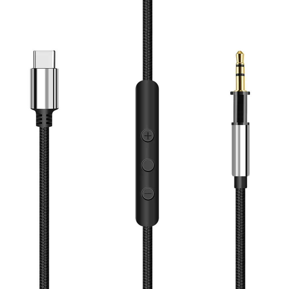 Cable de extensión de nailon trenzado para auriculares AKG, Cable USB tipo C de 2,5mm, OFC, K450, K451, K452, K480, K490, K495, Q460