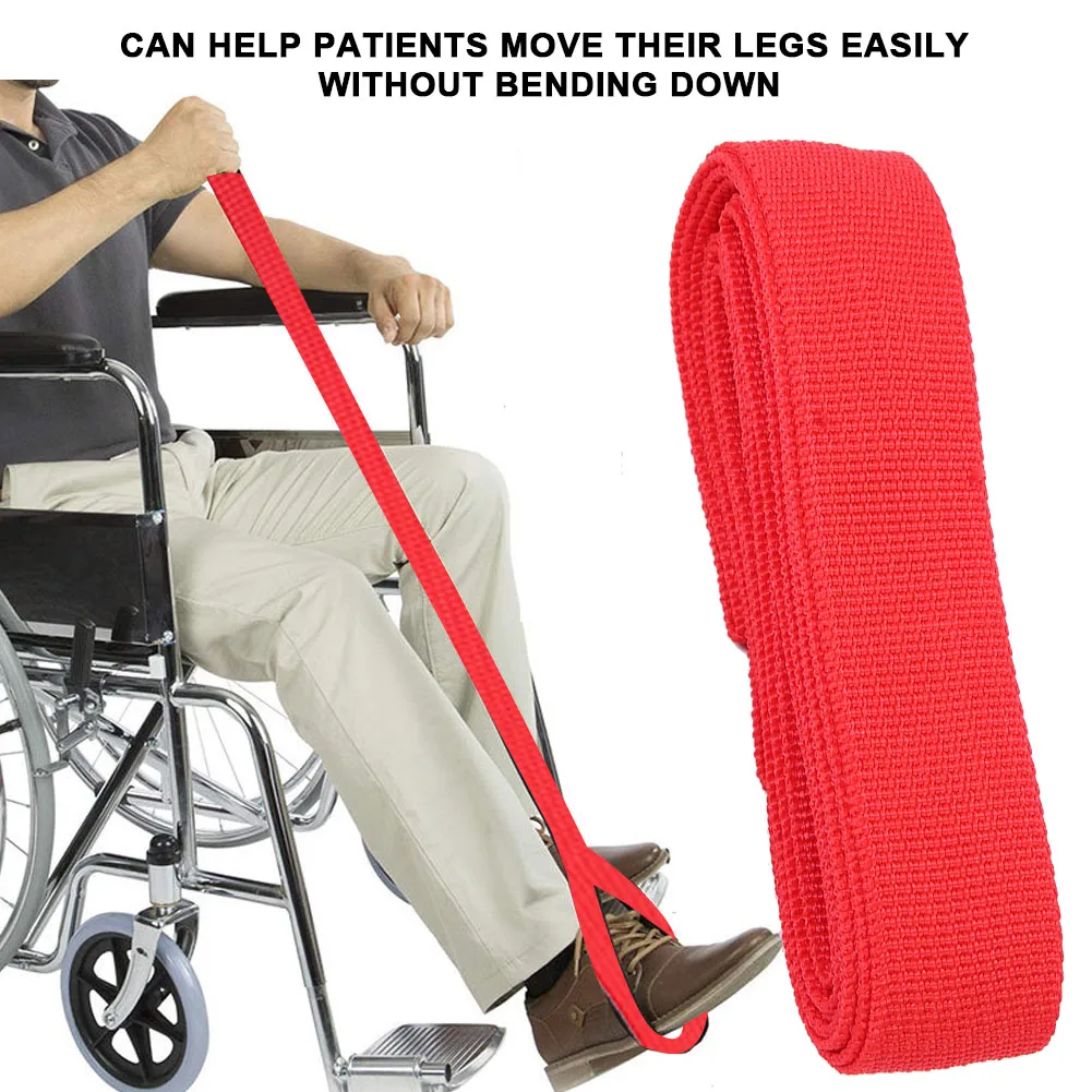 Portable Disabled Elderly Leg Lifting Strap Foot Knee Lifting Device Leg Mobility Aid Help Patients Move Their Legs Mover Tool