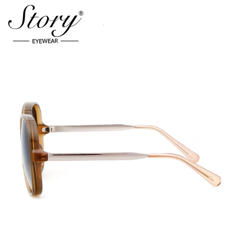 STORY Brand Designer Big Frame Sunglasses Female UV400 Shades Dark Green Women Sunglasses Oversized Luxury Sun Glasses oculos image 4