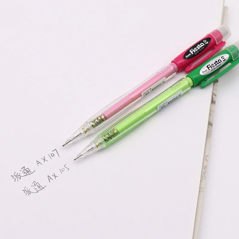 Pentel Ax105 Top Press 0.5mm 0.7mm Mechanical Pencil for School and Office Stationery Colorful