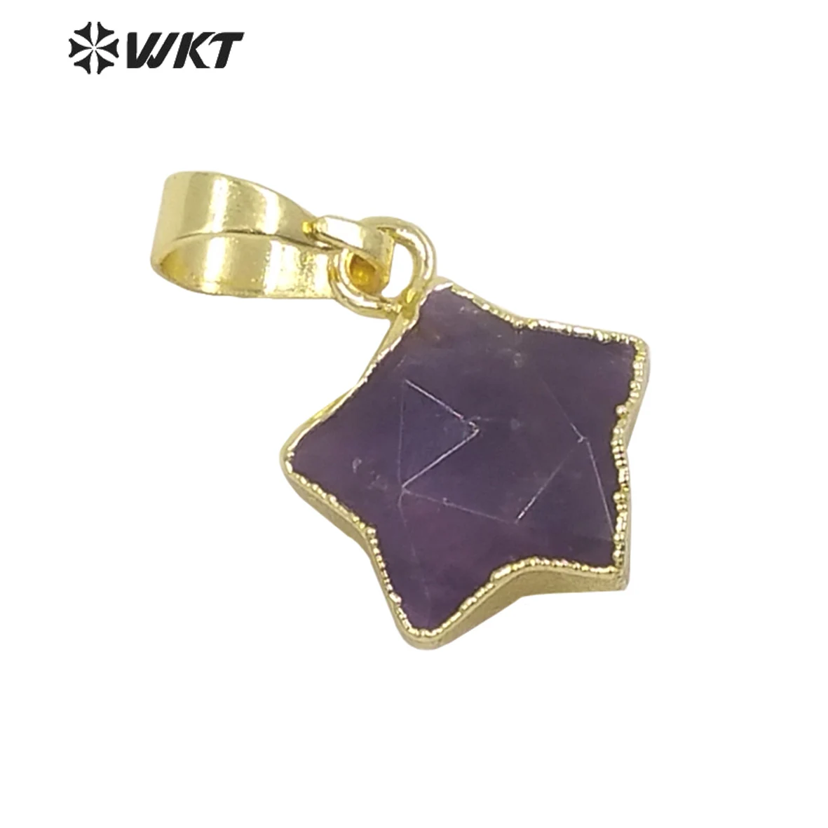 WT-P1719 Wholesale Tiny Popular Star Shape With Different Color Pendant For Women Stone Birthday Gift Decorated
