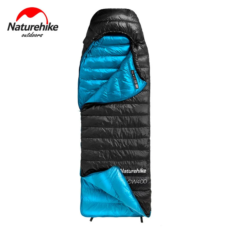 Naturehike Upgrade CWZ-400/550FP CW-400/750FP  Envelope Type White Goose Down sleeping bag Winter Warm Sleeping Bags