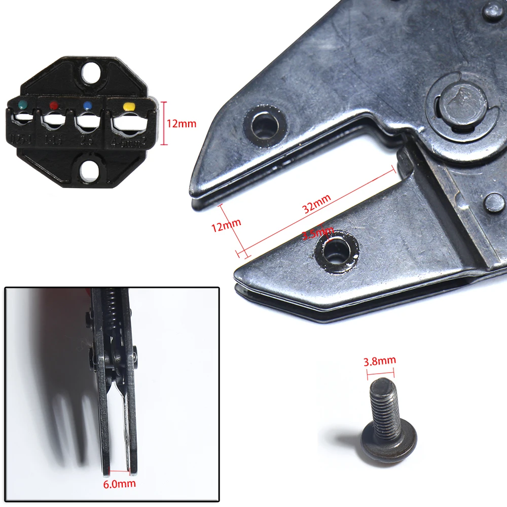 Crimper Connector Draad Tang Hs Tang Kaken Tang Sterft Plug Buis Isolatie Vlag Coaxiale Kabel Terminals Vervangbare Krimpen