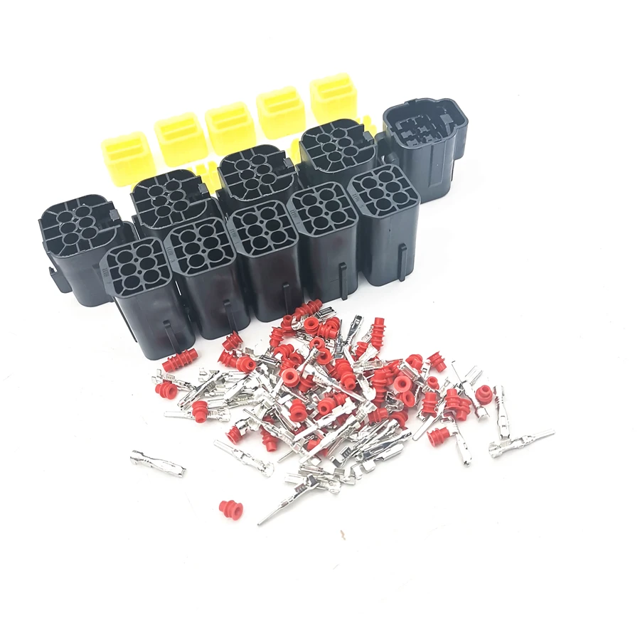 

5 комплектов, 6-контактный герметичный водонепроницаемый проводной разъем, набор клемм для автомобиля, грузовика