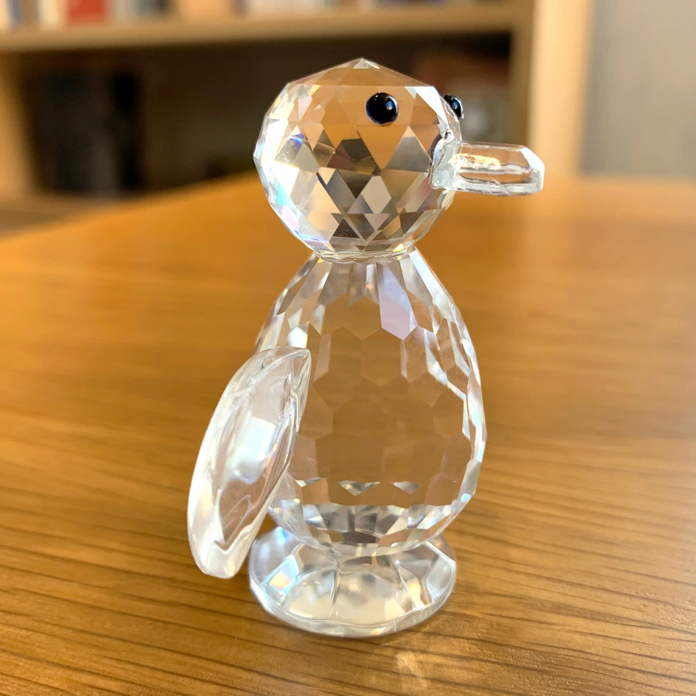 Lovely Crystal Penguin Figurines Glass Sea Animal Mini Sculpture Paperweight Collection Home Table Decor Kids Christmas Gifts