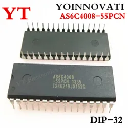 2PCS 5PCS 10PCS AS6C4008-55PCN IC SRAM 4MBIT 55NS 32DIP 6C4008 AS6C4008 Best Quality