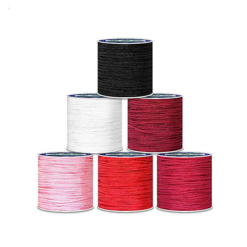 29 Colors 100M 0.8mm Nylon Cotton Cord Thread Chinese Knot Macrame Bracelet Braided String DIY Tassels Shamballa Jewelry Making